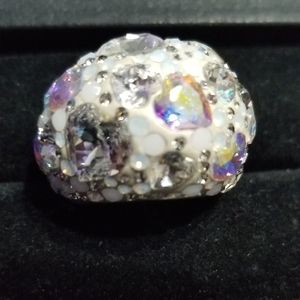 Swarovski Nirvana Cinderella Heart Iconic Ring sz6